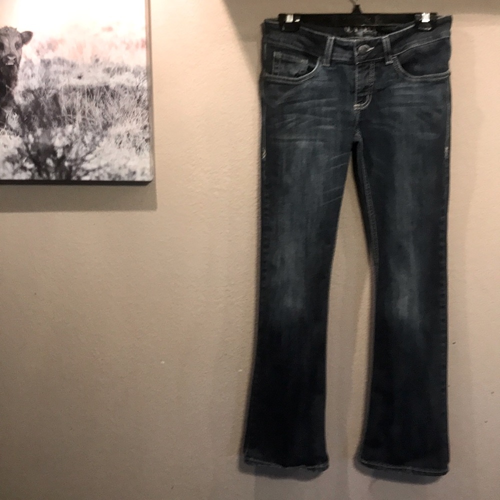 Boot cut blue jeans